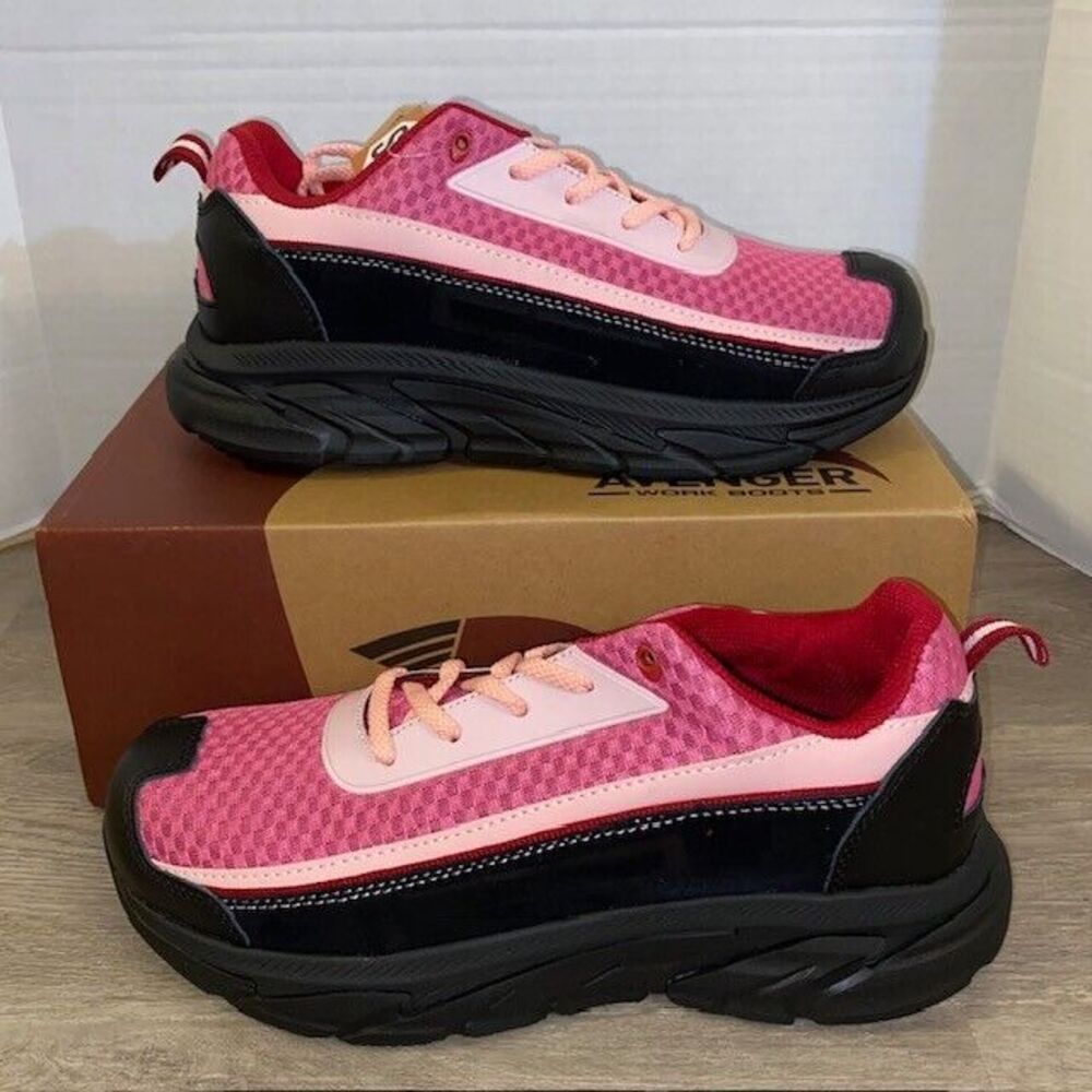 Avenger Women's Pink and Black Sneakers